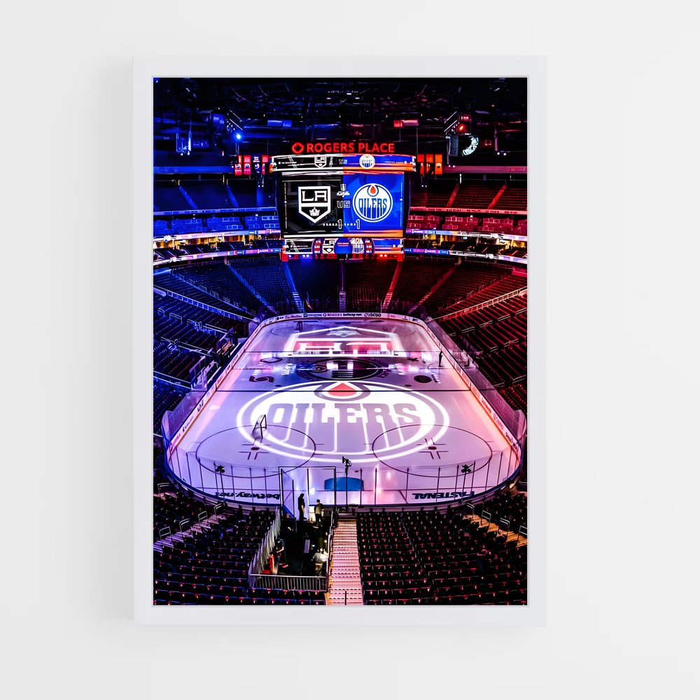 Poster Glace d'Edmonton – affiche Hockey sur glace (vue 3)